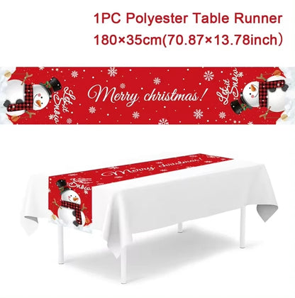 christmas table linens
