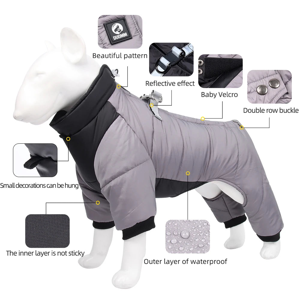 Warme Hundejacke – wasserdichter Overall