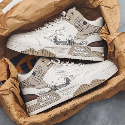 Men's Leather Casual Sneakers