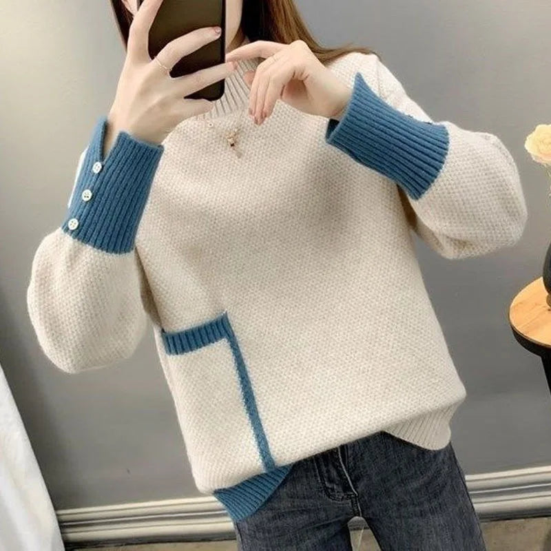 thick knit sweater
