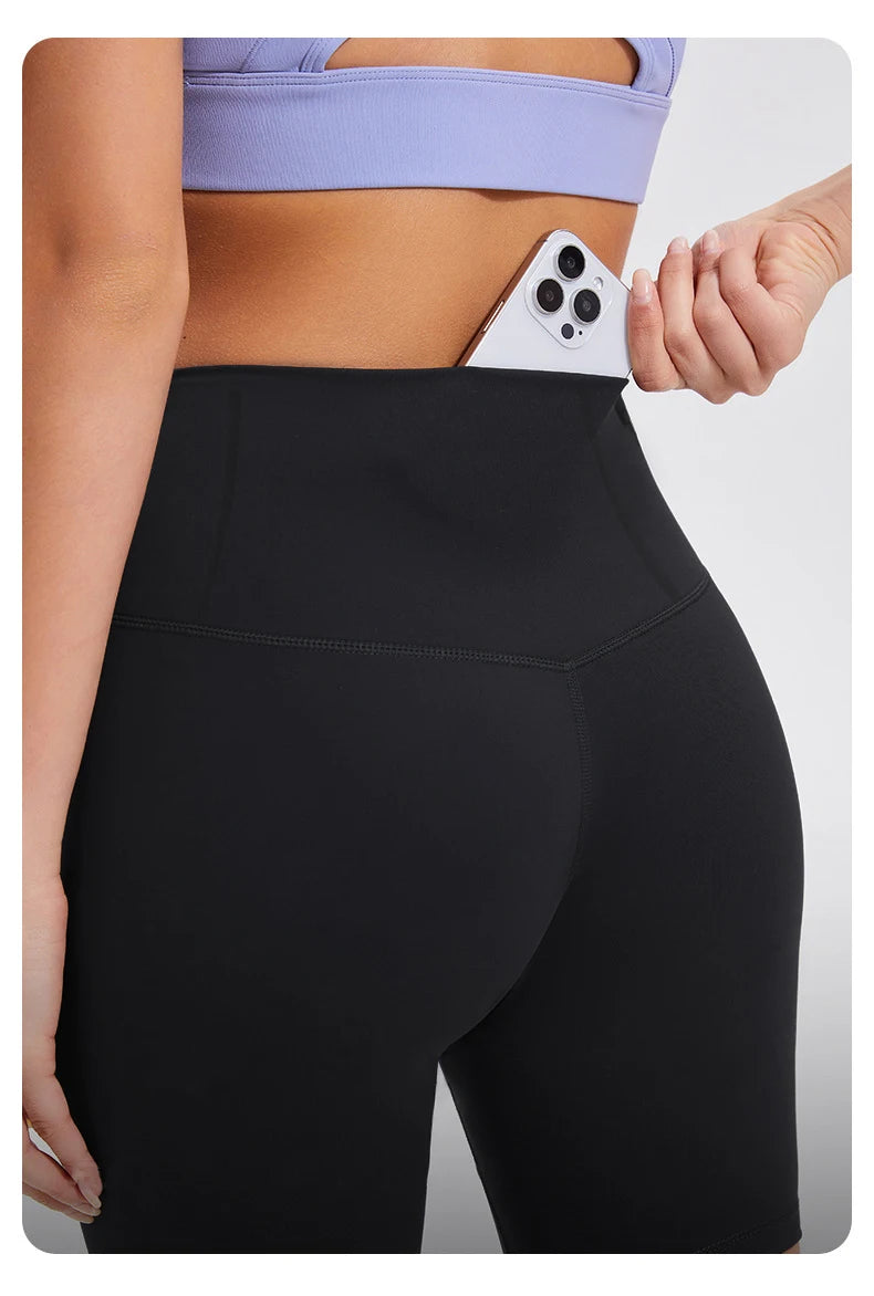 Shorts de cyclisme et de yoga taille haute pour femmes