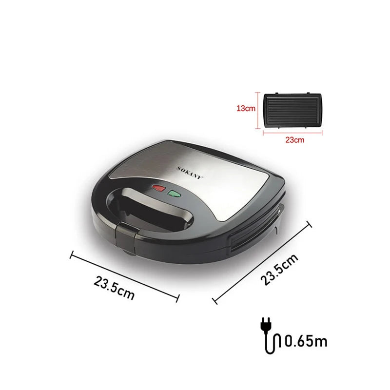 3 in 1 Electric Panini Press Waffle Toasters