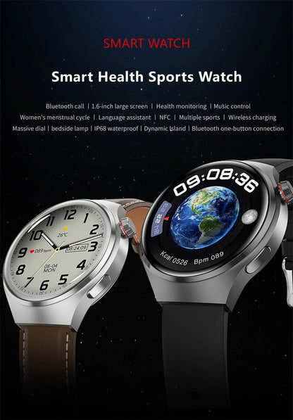 GT4 Sport Smart 1.5 IPS Display IP68 Bluetooth Call - Android Watch