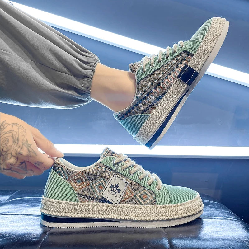 Breathable Men's Canvas Footwear