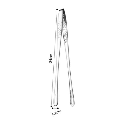 Long Handle Non-Slip Stainless Steel BBQ Tongs