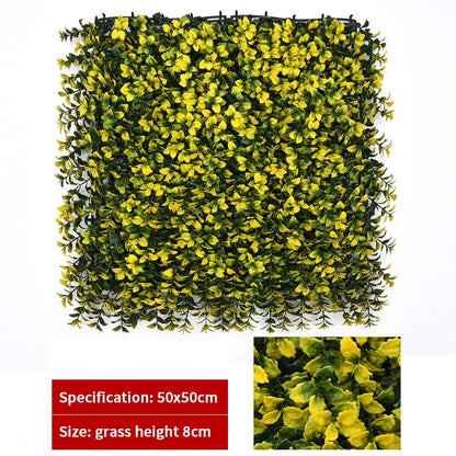 Haie topiaire artificielle en buis protégée contre les UV