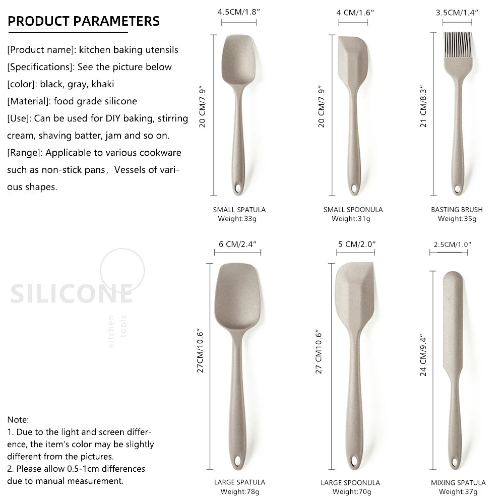 Outils de cuisine flexibles en silicone