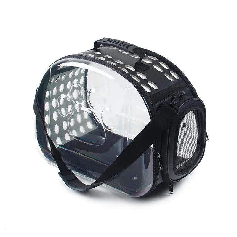 Transparent Foldable Outdoor Pet Carrier Handbag