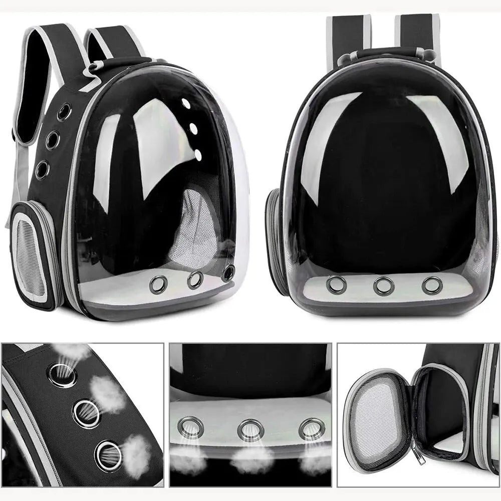 Transparenter Capsule Bubble Pet Carrier-Rucksack