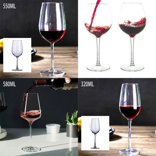 Verre à vin en plastique silicone incassable 320/550/580ML