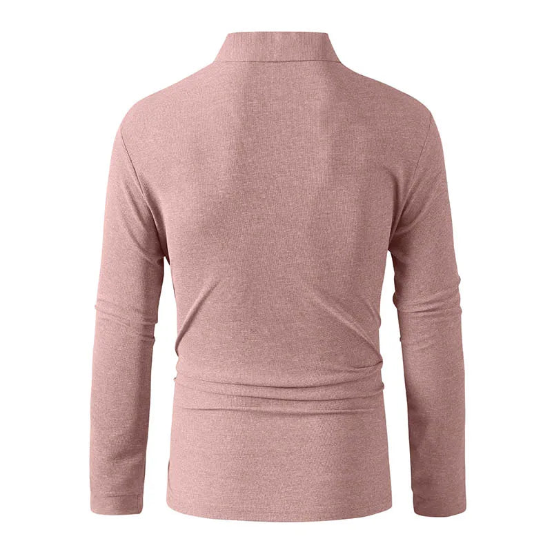 Men Sportwear Long-sleeve Polo Shirt