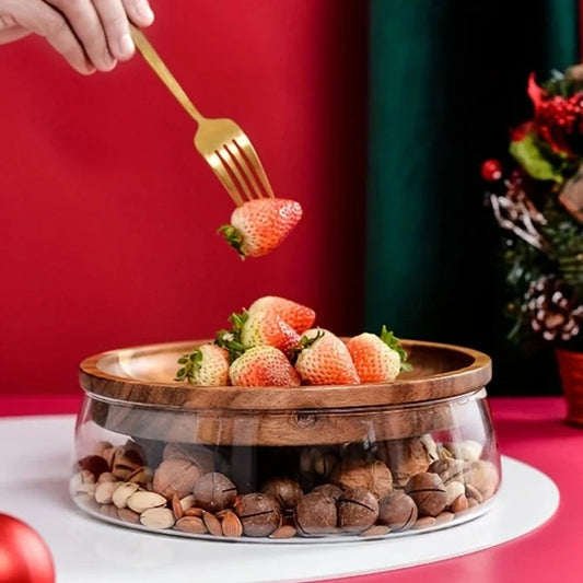 Récipient alimentaire en bois à double couche