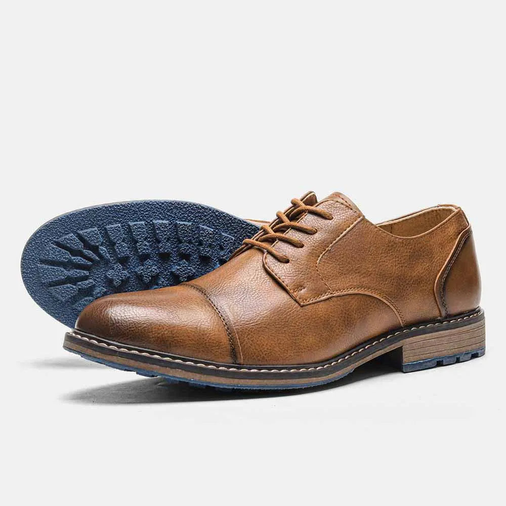 Chaussures derby en cuir pour hommes