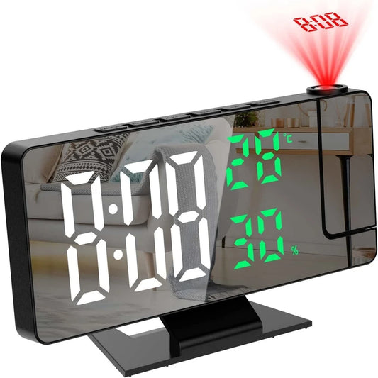 180° Rotating Projection Alarm Clock