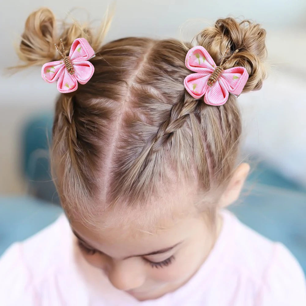 2 Stücke Haarspange mit Schmetterling