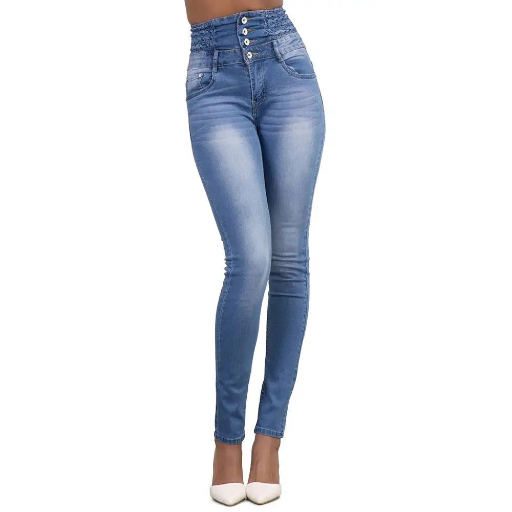 light blue skinny jeans