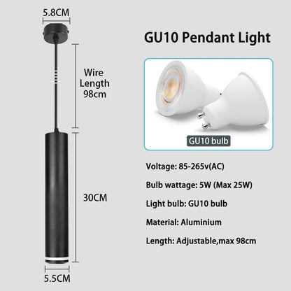 Lustre moderne à ampoules remplaçables - Suspension LED 