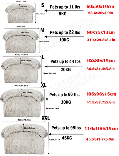 Bequemes, großes, waschbares Hundesofa