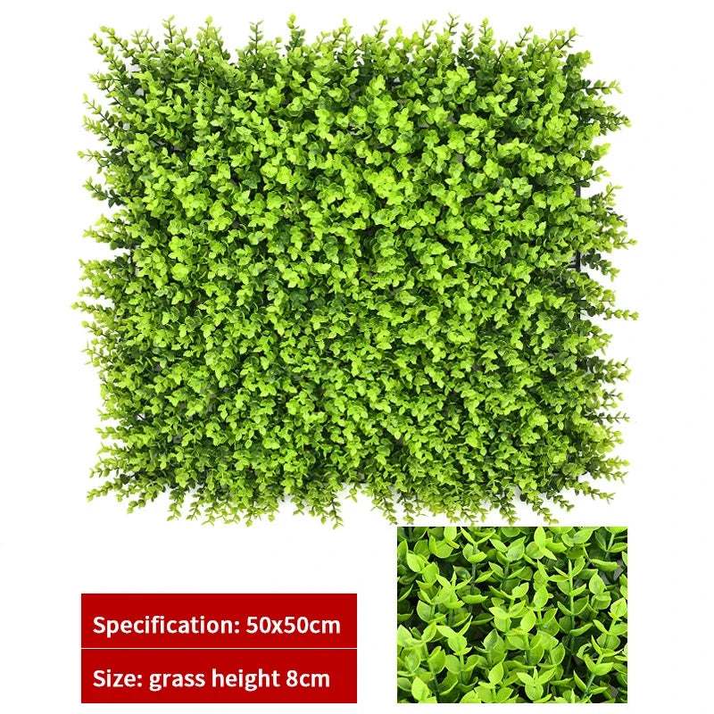 Haie topiaire artificielle en buis protégée contre les UV