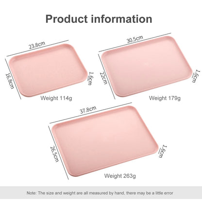 Multi-Purpose Rectangular Plastic Tea Cup Tray