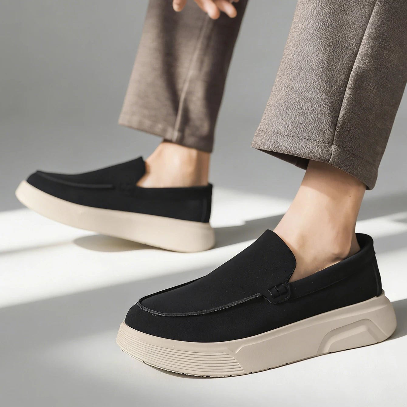 Mocassins en cuir de haute qualité pour hommes