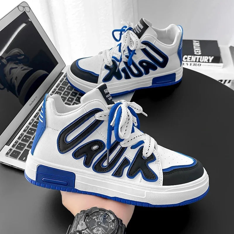 Baskets décontractées à lacets et plateforme