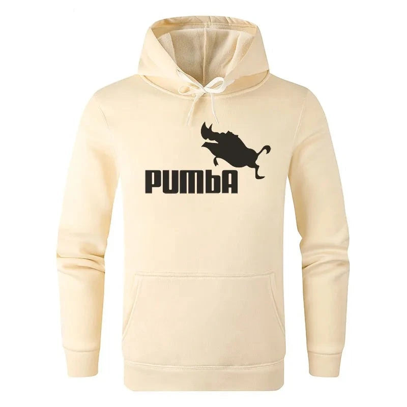 Herbst/Winter Pumba Print Herren Sportwear Hoodie