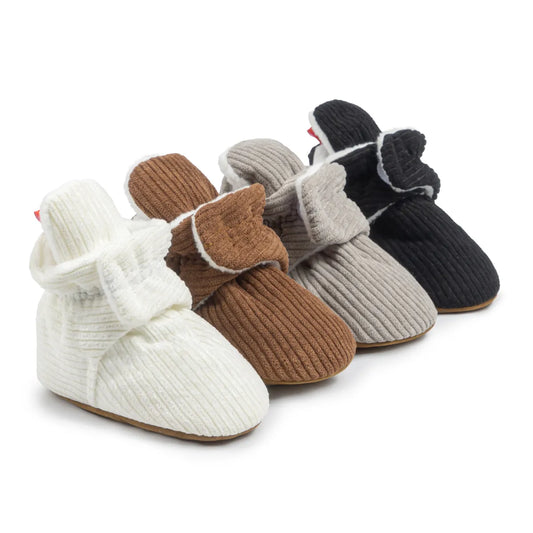 Chaussures chaudes antidérapantes douces en coton pour bébé