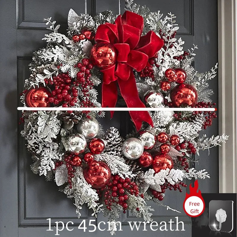 front door christmas wreath
