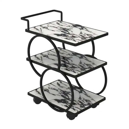 Metal Rolling Bar Kitchen Trolley
