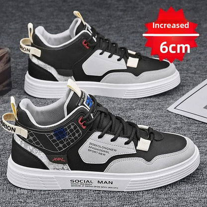 Baskets décontractées à lacets et plateforme