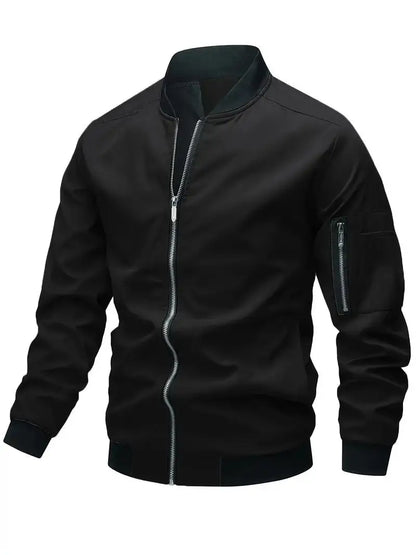 Men's Slim Fit Lightweight Bomber Jacket