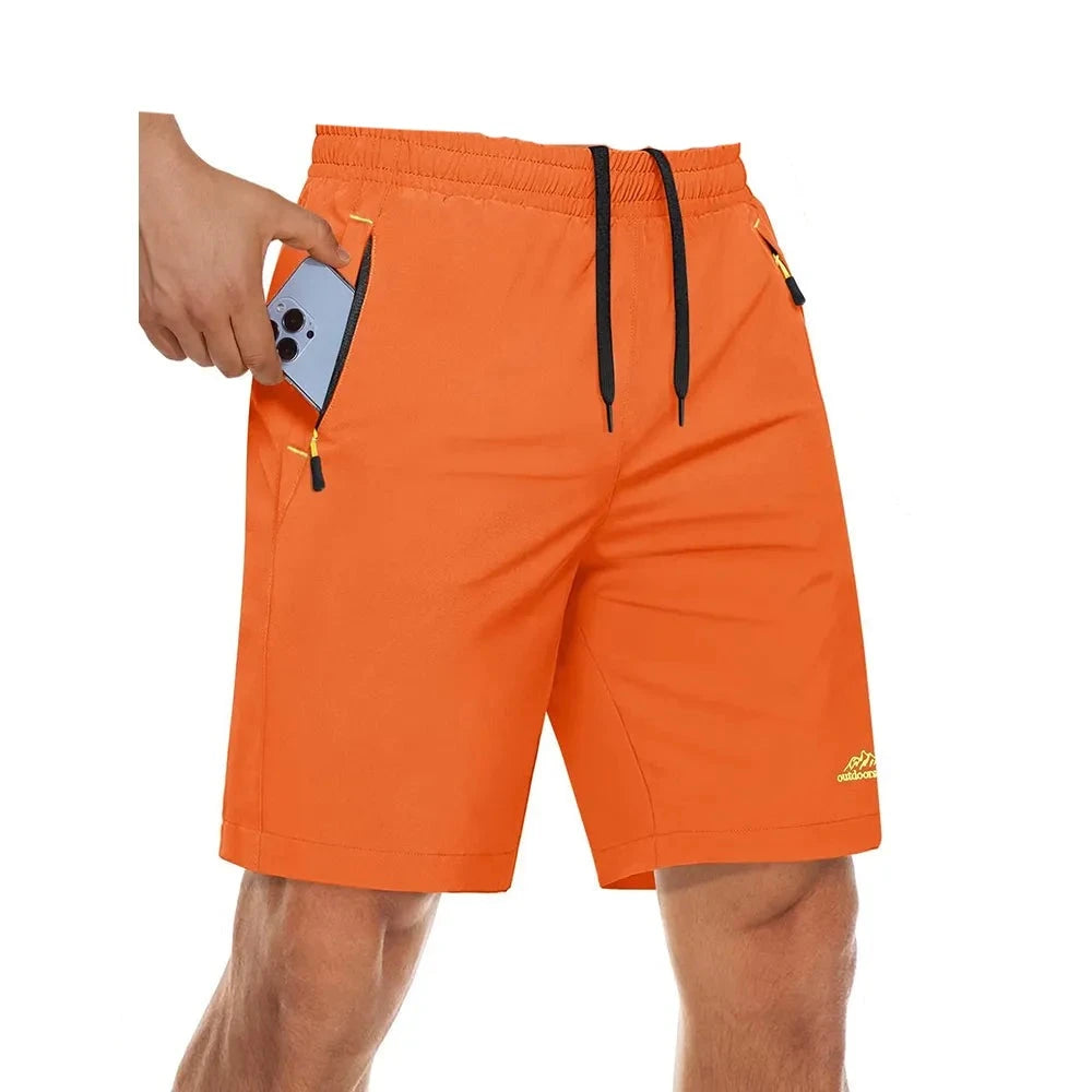 Men's Quick Dry Zip Pocket Athletic Shorts