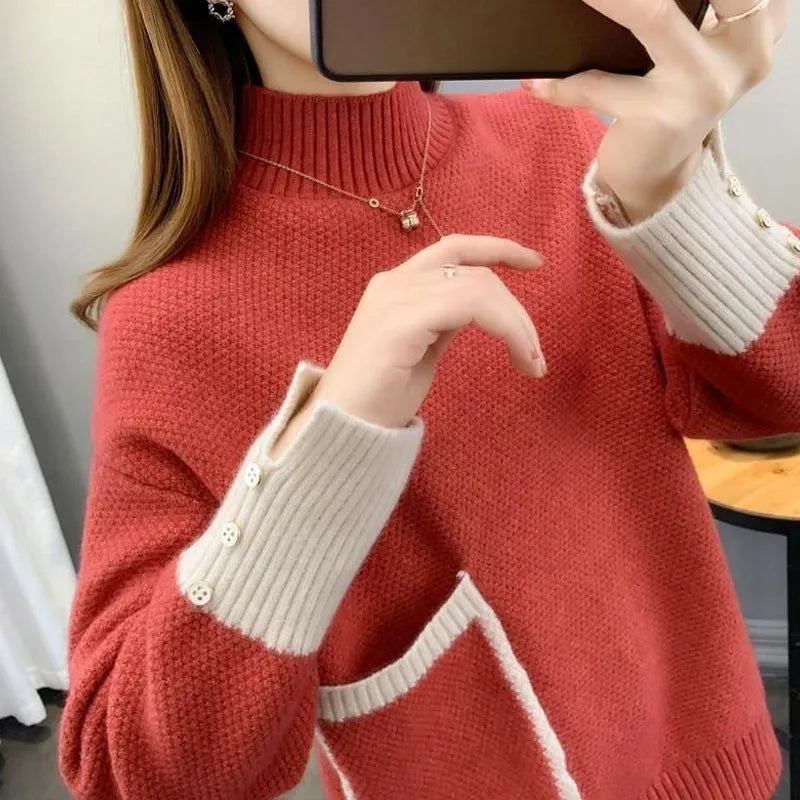 sweater with high neck
