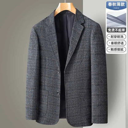 Blazer/manteau de costume formel à carreaux britanniques