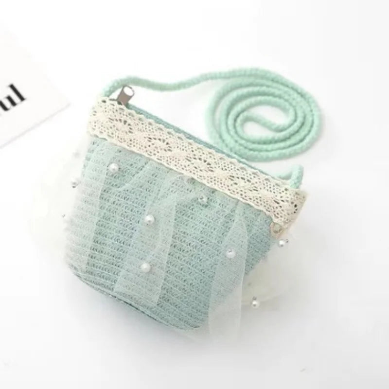 Lace Flower Kids Beach Straw Hat