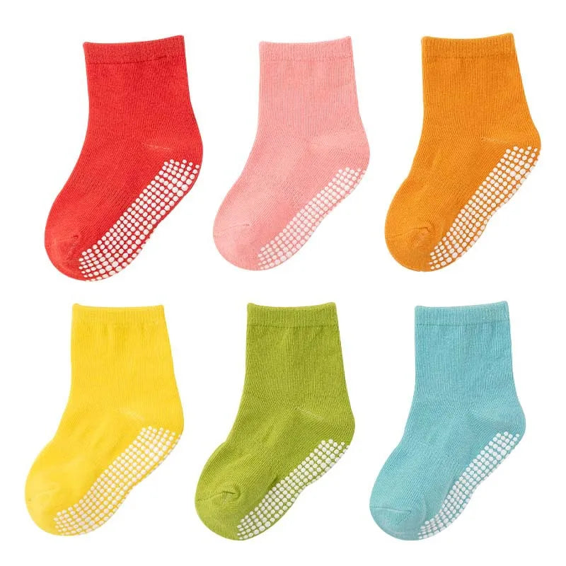 Chaussettes trampoline antidérapantes pour bébé, grandes tailles