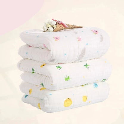 Serviette de bain pour bébé en coton à 6 couches