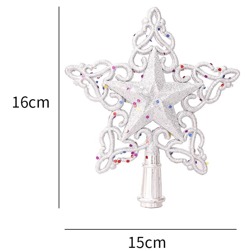 silver tree topper
