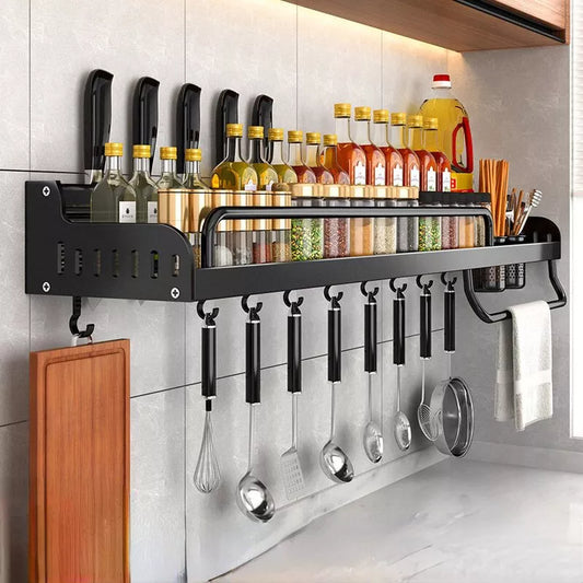 Wall-Mounted Kitchen Shelf Organizer