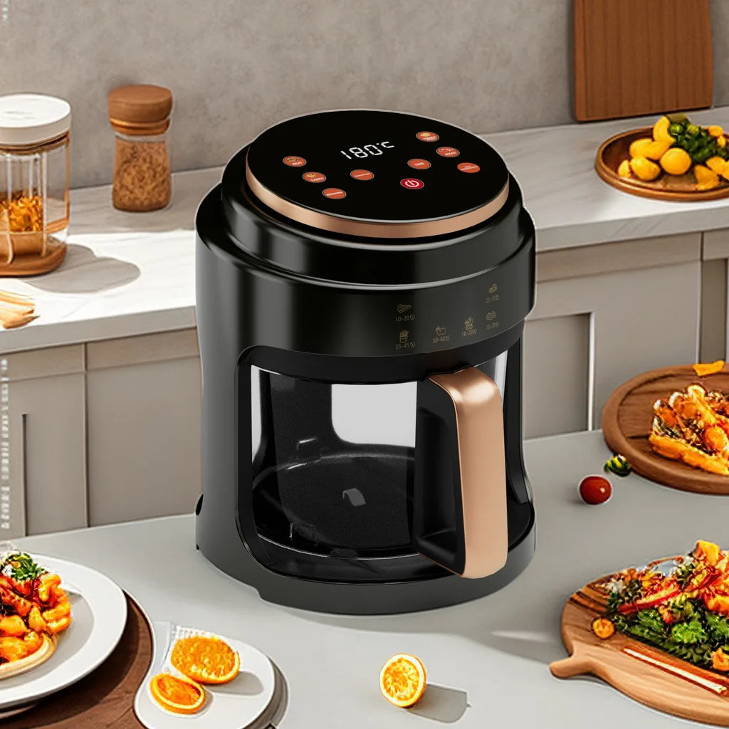 Multi-functional LED Touchscreen Automatic Oil-free Fryer
