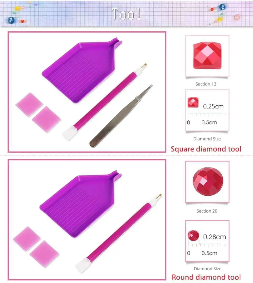 Nouveautés Evershine : broderie diamant, tasse à thé, peinture, feuilles