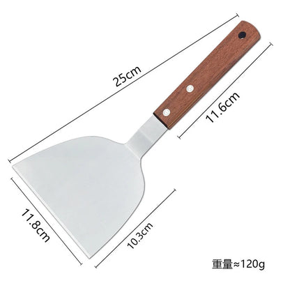 Non Stick Wooden Handle Pancake Beef Spatula Utensils