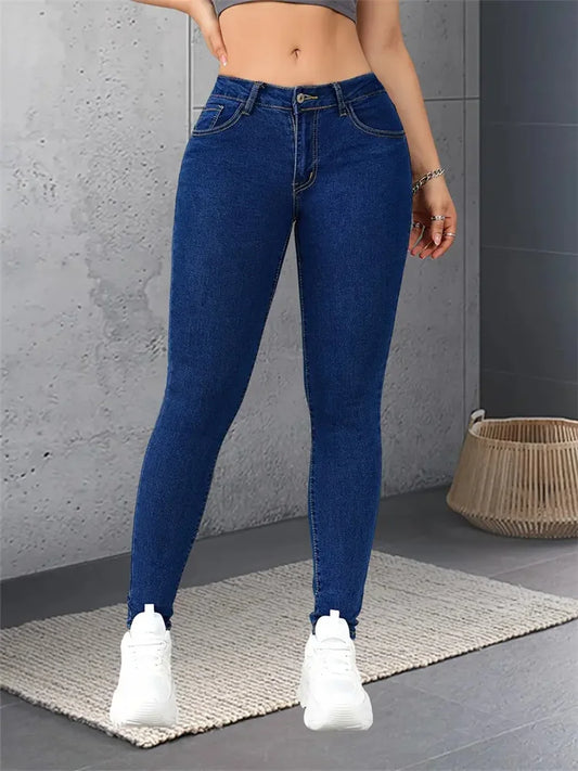 Stretch-Röhrenjeans für Damen – Lady Slim Fit Bleistiftjeans