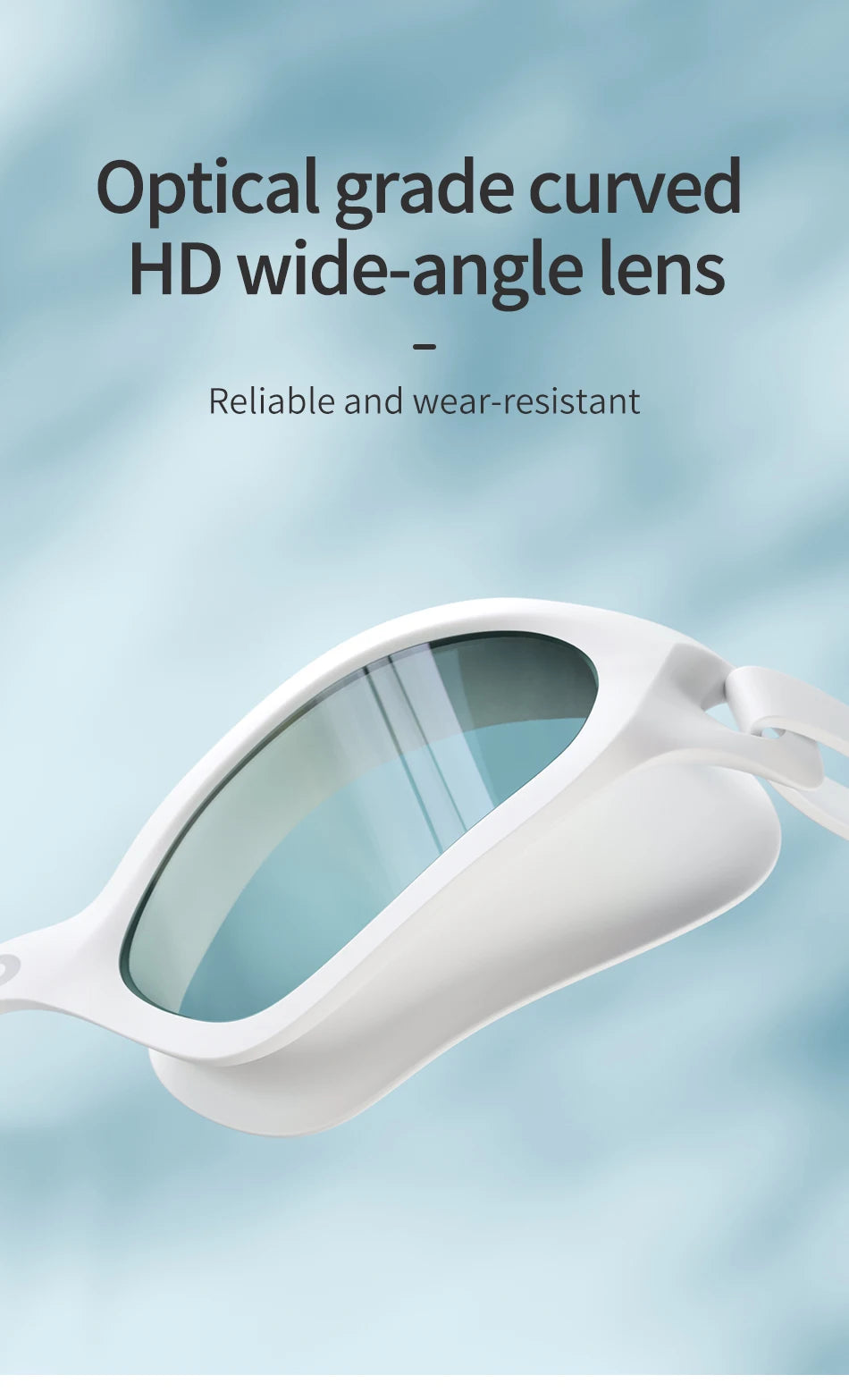 Lunettes de natation antibuée HD réglables