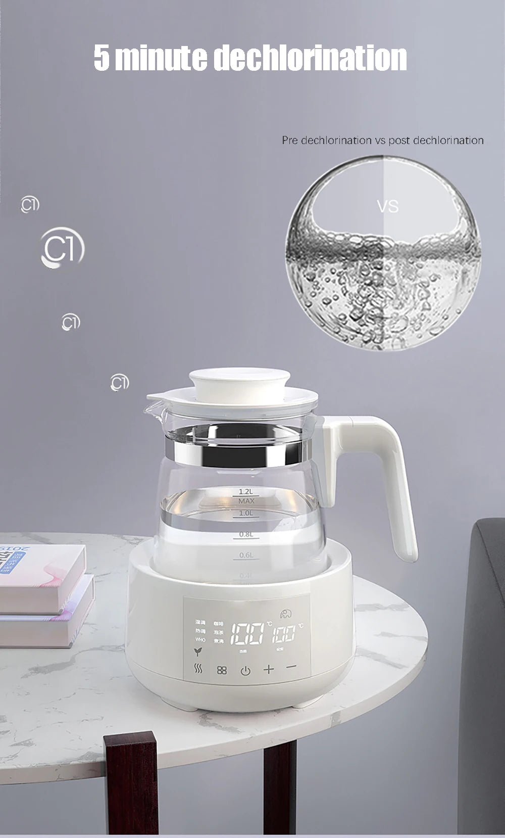 1.2L Infant Thermostatic Milk Regulator Kettle