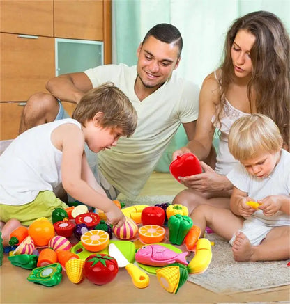 Cuisine pour enfants, découpe de fruits, légumes, aliments, cuisine, jouets interactifs