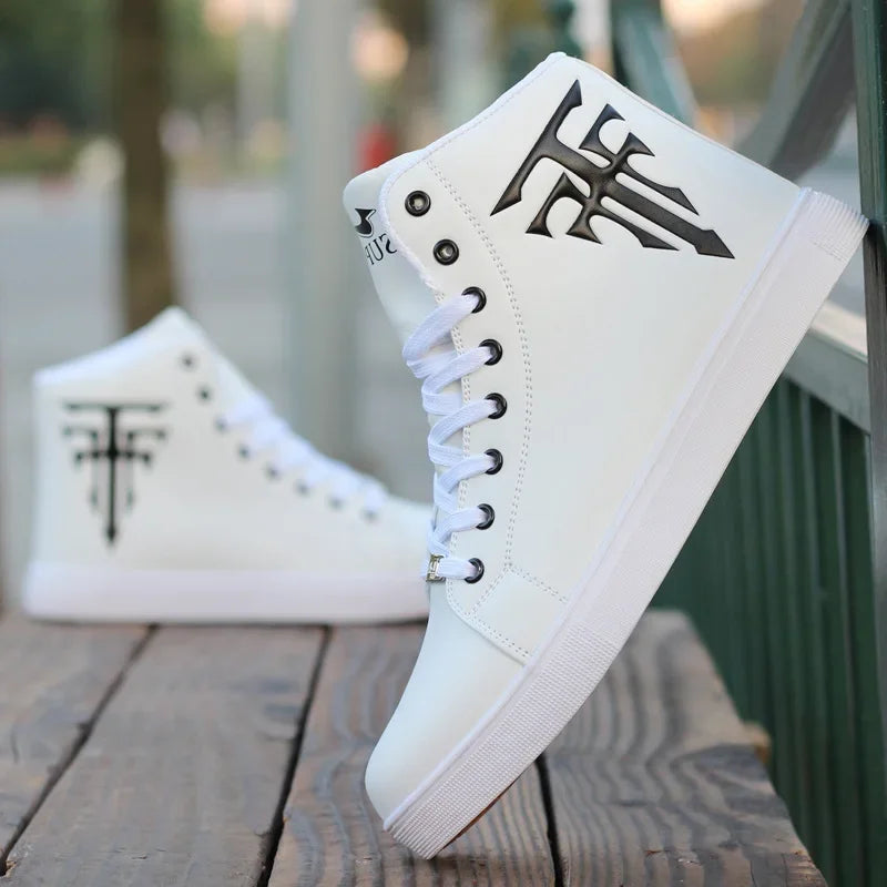 Men's High-Top Vulcanized Sneakers