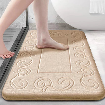 Rose Themed Anti Skid Bathroom Mat