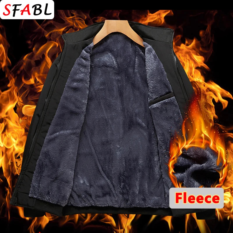 Warm Fleece Winter Jackets for Men - Business Casual Men's Winter Jacket